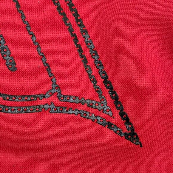 TapOut Hoodie XL 23x25 Colorblock Black Red Gray - Picture 14 of 15